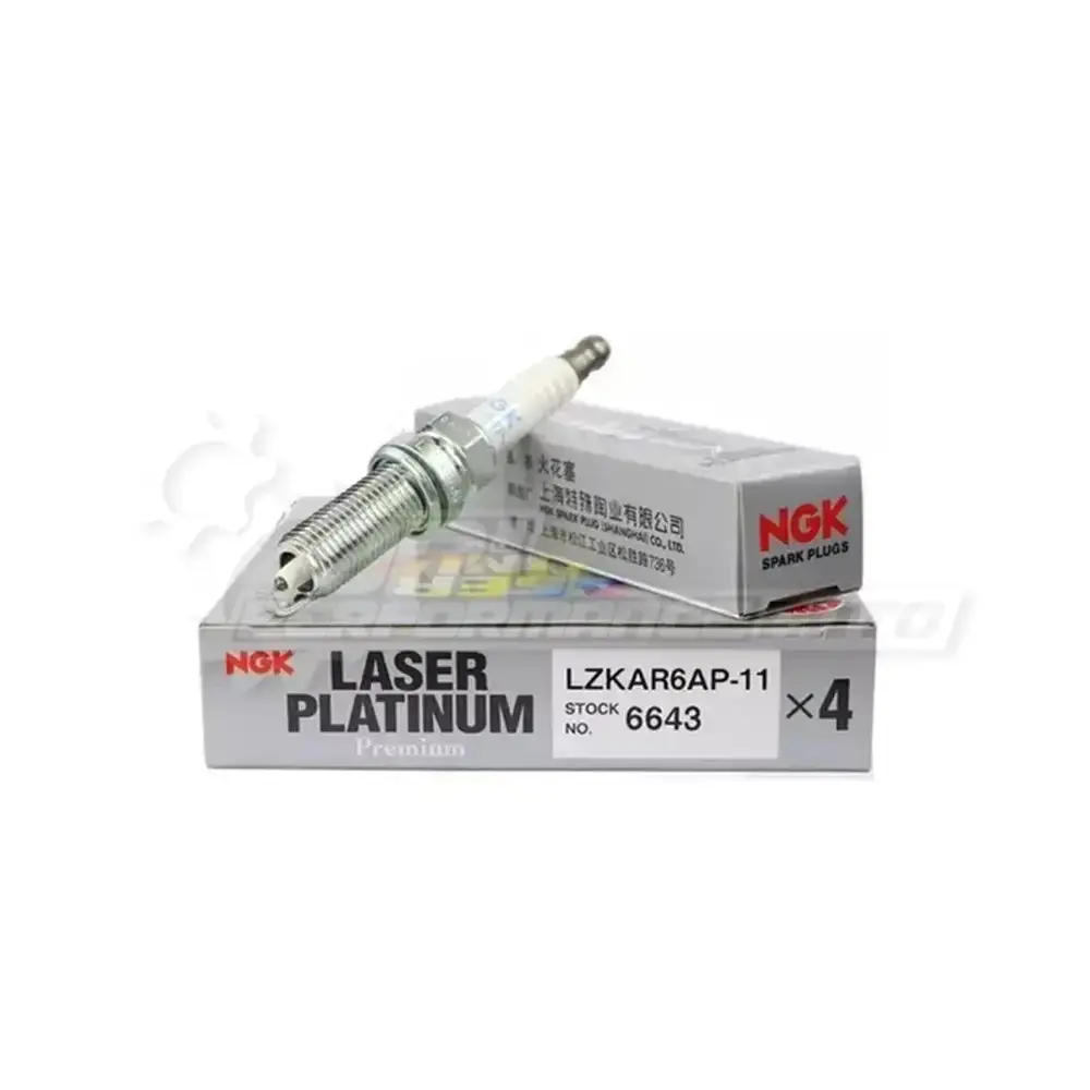Ngk Lzkar6ap-11 Spark Plugs (6643) 1