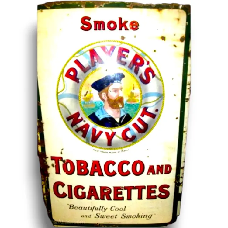 Player's Tobacco & Cigarettes Porcelain Enamel Vintage Metal Reproduction 1
