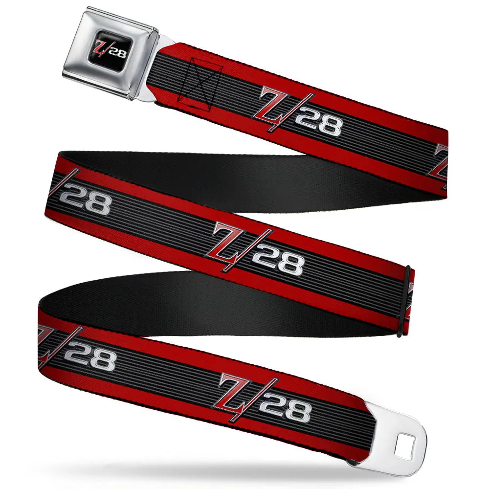 1969 Camaro Z/28 Emblem Black & Red Seatbelt Belt 1