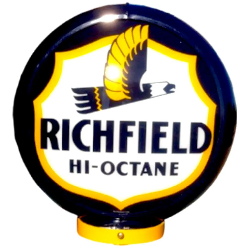 Richfield Hi-Octane Lighted Globe Gas Pump Topper 1