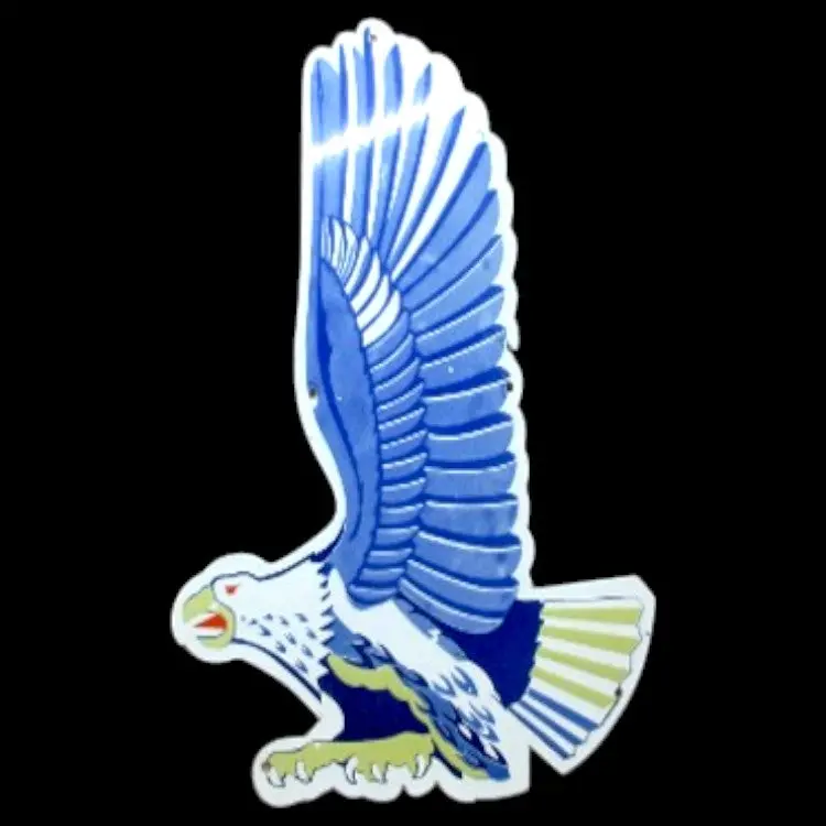 Richfield Eagle Left Facing Porcelain Enamel Vintage Metal Reproduction 1