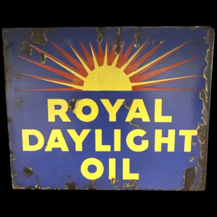 Royal Daylight Oil Porcelain Enamel Vintage Metal Reproduction 1