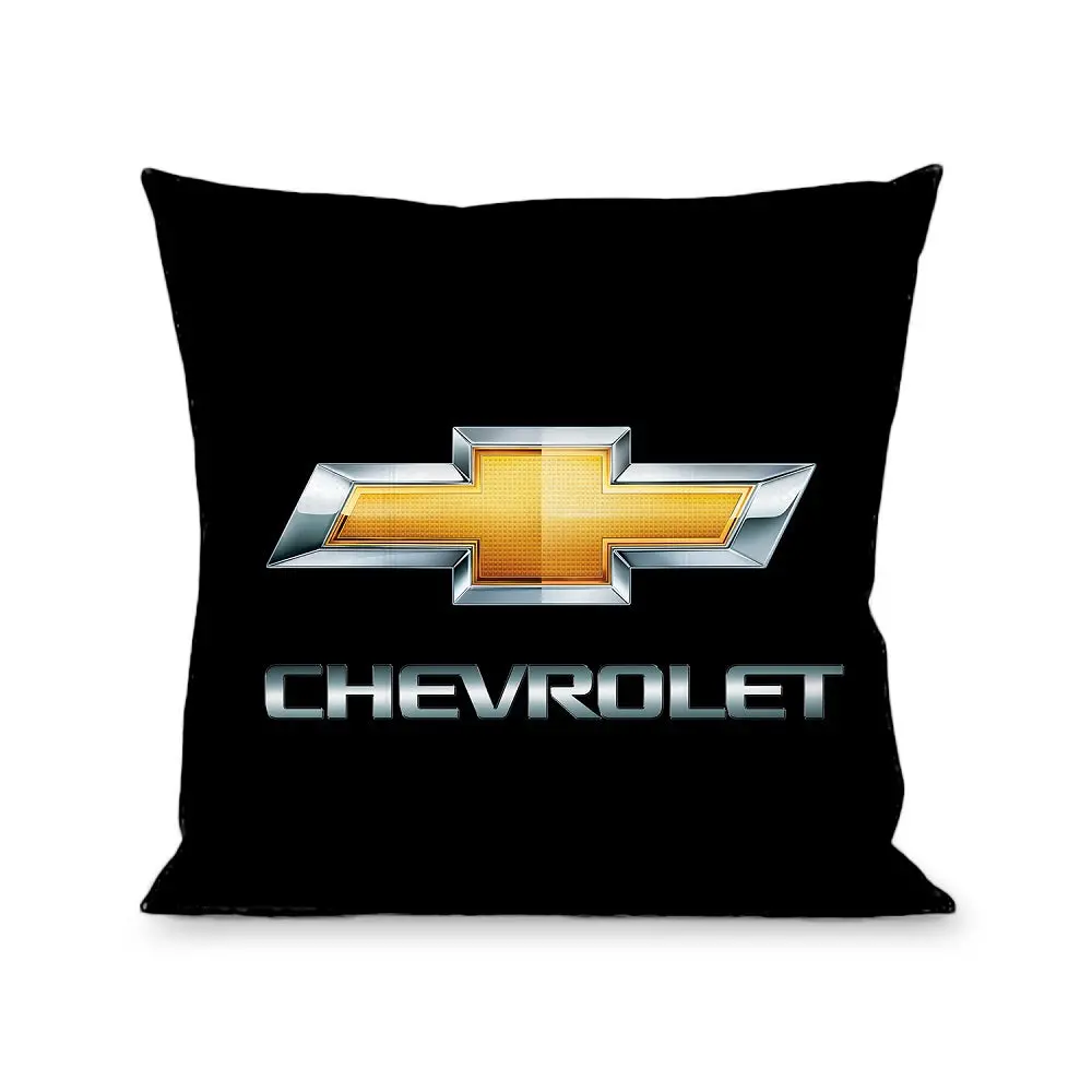 Chevy Bowtie Black & Gold Throw Pillow 1