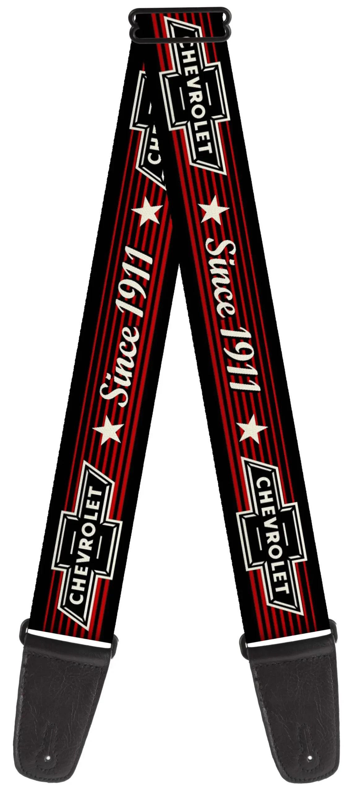 Vintage Chevrolet Bowtie Since 1911 Stars & Stripe Guitar Strap 1