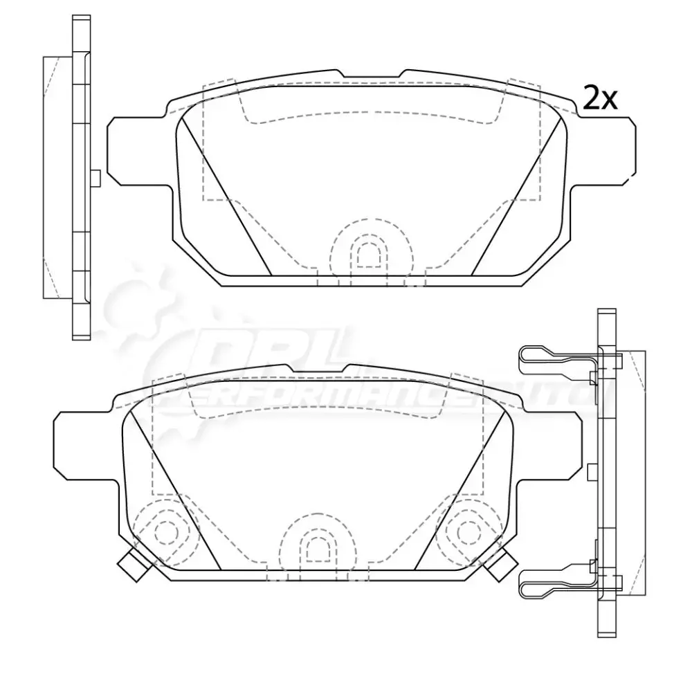 Sencheer Brake Pads - Suzuki Swift Zc72s, 82, 53, 83 Rear 2