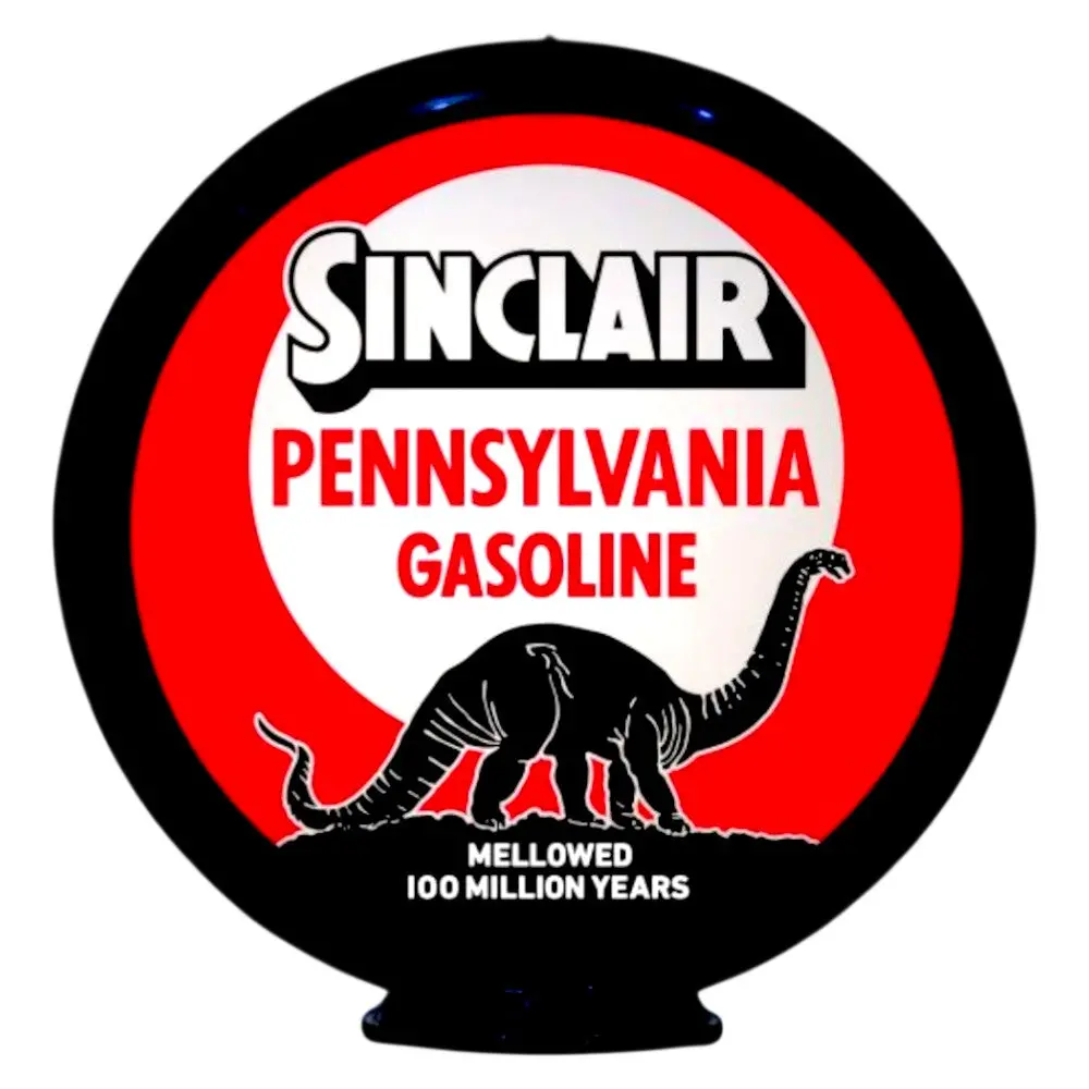 Sinclair Dino Pennsylvania Lighted Globe Gas Pump Topper 1