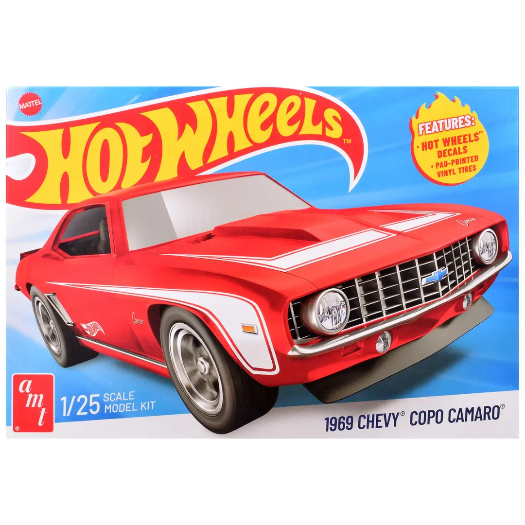 Skill 2 Model Kit 1969 Chevrolet Copo Camaro "Hot Wheels" 1/25 Scale Model 1
