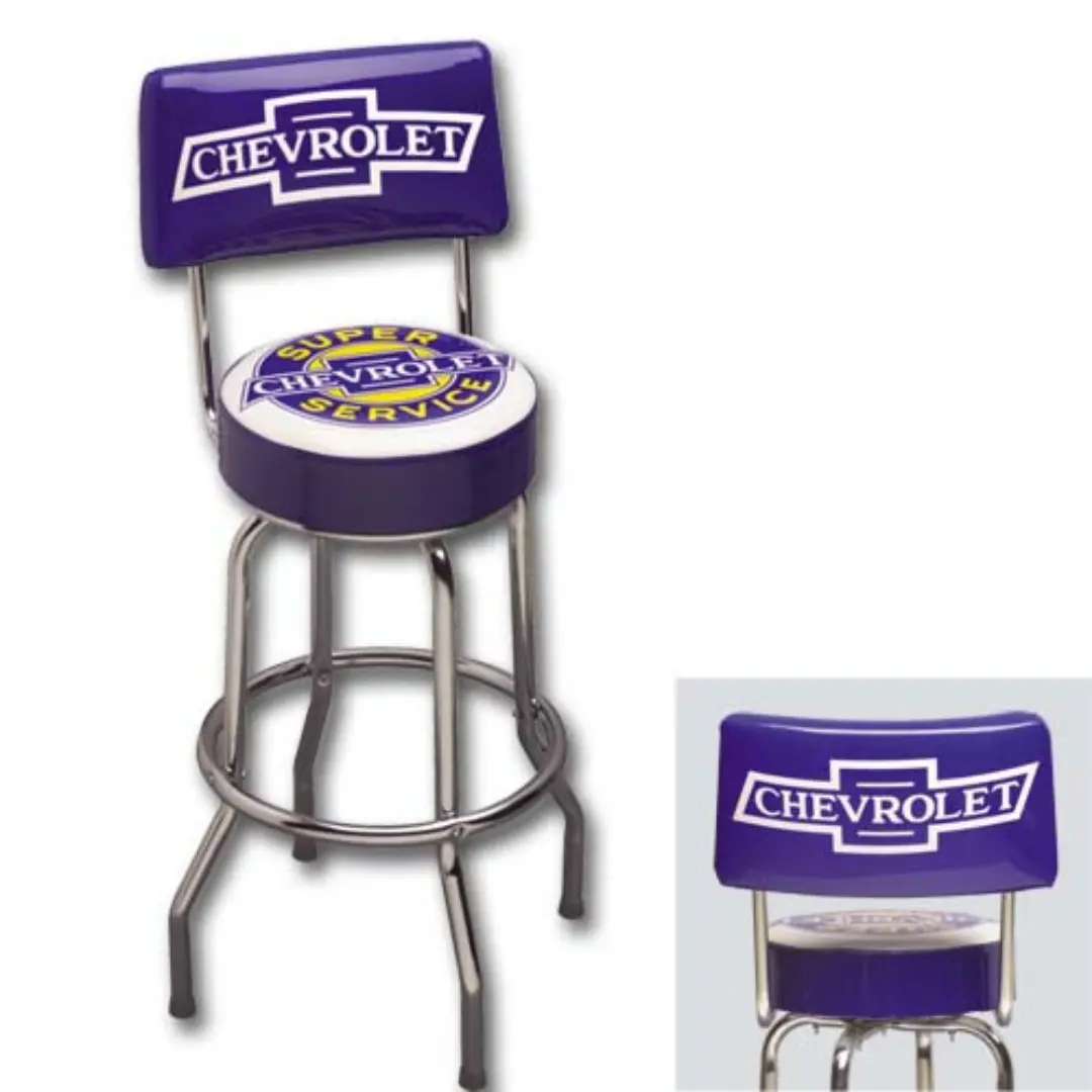 Chevrolet Super Service Counter Stool W/Back 1