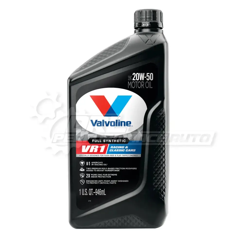 Valvoline Vr1 Full Synthetic Racing Motor Oil Sae 20W-50 1