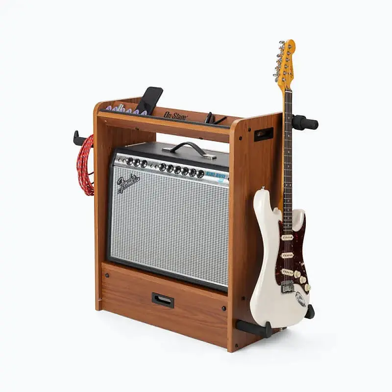 On-Stage Stands Guitar Workstation Rosewood Gws5000rb 1