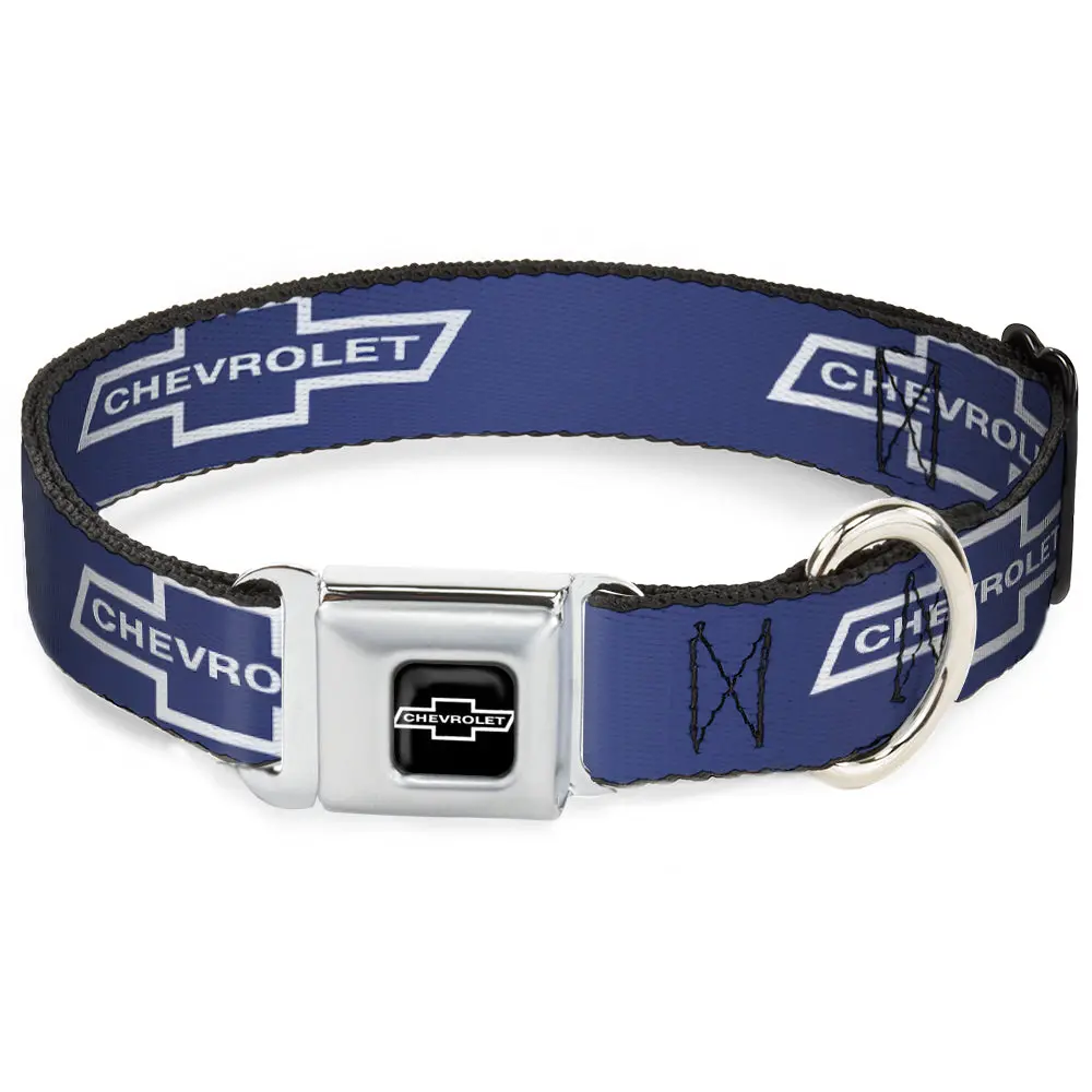 1965 Chevrolet Bowtie Black & White Seatbelt Buckle Collar 1