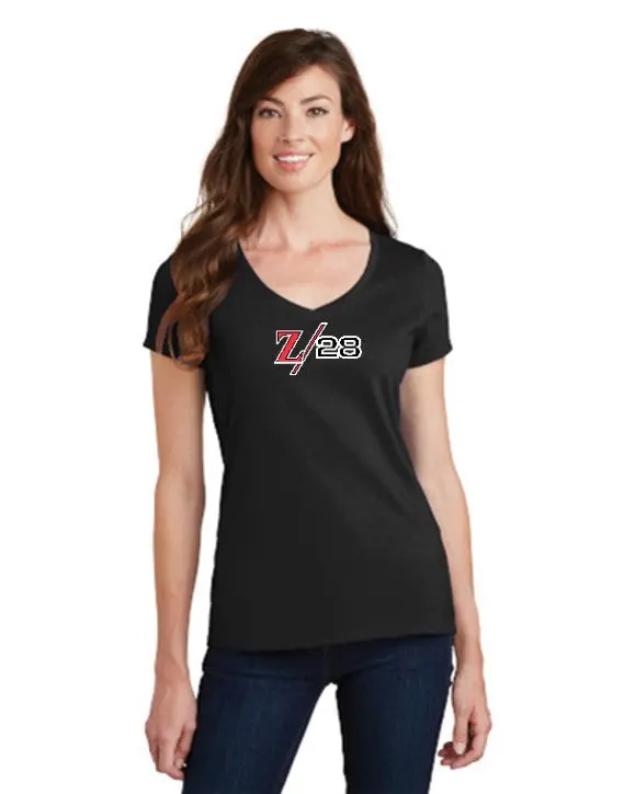 Chevrolet Camaro 1970-72 Z28 Ladies V-Neck T-Shirt 1