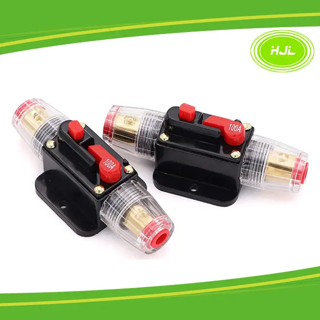 100A Reset Fuse Holder With Manual Reset For 12V-24V Dc Car Boat Marine 2Pcs - #Fuseo-70102 1
