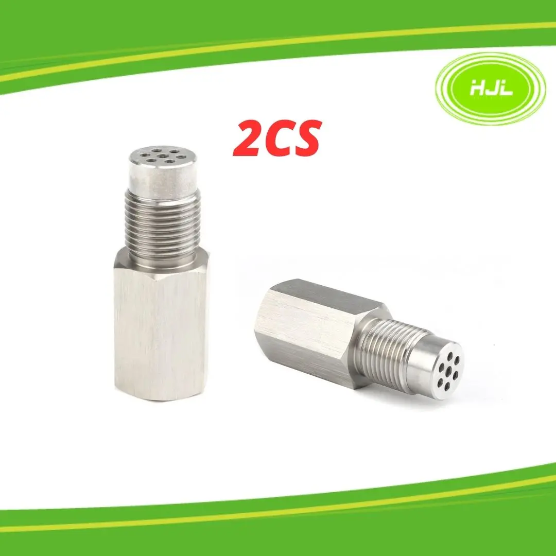 2Pcs Oxygen O2 Lambda Sensor Spacer Adapter Plug Catalytic Converter Check Fix Cel M18 X 1.5 Thread Stepped Style Oxygen Sensor - #Cushn-44109 1