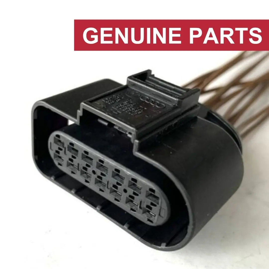 Genuine 14 Pin Plug Wiring Connector 4H0973717 Replacement For Audi A1 A3 A5 A6 A8 Q7 Q8 Vw Golf Passat Beetle Caddy Touran Touareg Tiguan Sharan Skoda Rapid Spaceback Fabia Seat Alhambra Arona Ibiza - #24943-47101 1