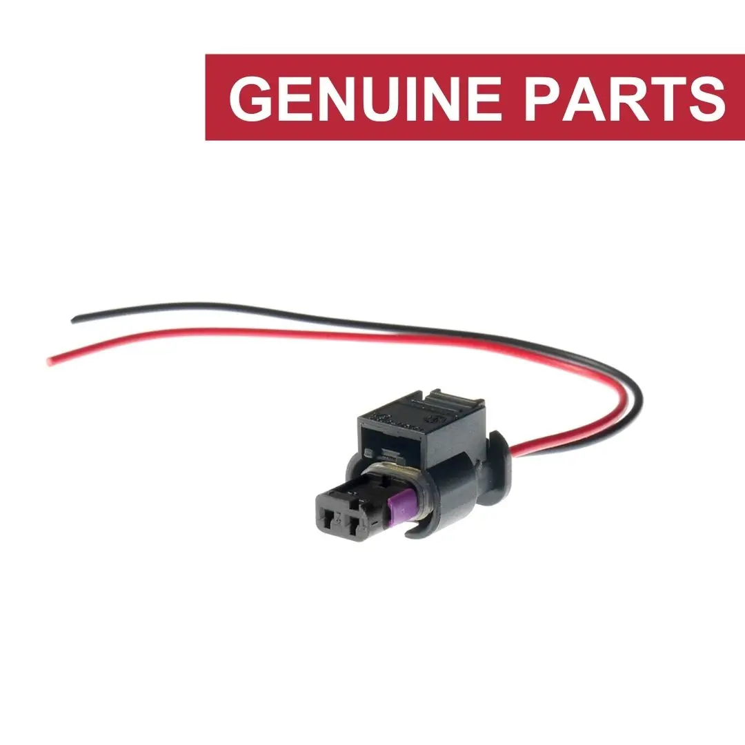 Genuine 2 Pin Plug Wiring Connector 4H0973702a Replacement For Vw Golf Passat Beetle Caddy Touran Touareg Tiguan Sharan Audi A3 A4 A5 A6 Q5 Q7 Skoda Octavia Superb Fabia Rapid Seat Ibiza Leon - #24942-47101 1