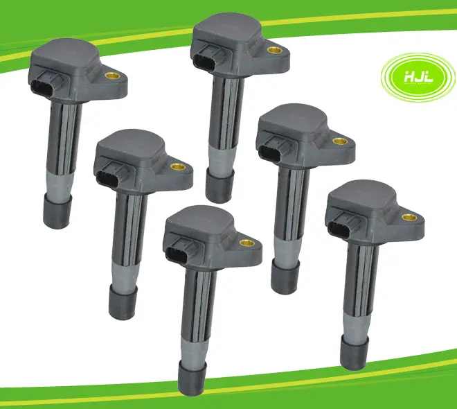 6 Pcs Ignition Coil For Honda Accord Odyssey Pilot 3.5L V6 Acura Mdx 30520R70a01 - #07065-73106 1