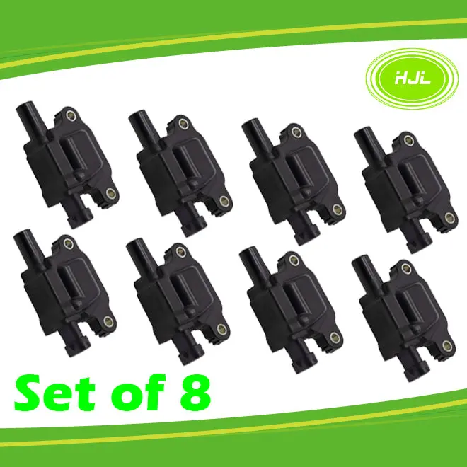 Set Of 8 Ignition Coils Replacement For Buick Cadillac Cts Chevrolet Camaro Gmc Sierra Hummer H2 Isuzu Pontiac G8 12570616 12611424 - #37616-73108 1
