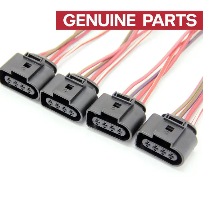 Genuine 4 Pcs 4-Pin Ignition Coil Connector Harness Plug Replacement For Vw Golf Audi Q5 Q7 8K0973724 - #Hj-24923-Igw 1
