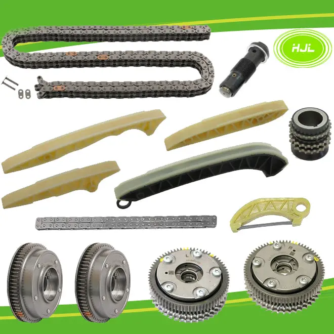 Timing Chain Kit W/Oil Pump Drive Chain+ 4 Vvt Gears For Mercedes-Benz M272 M273 - #Hj-32072-Fv 1